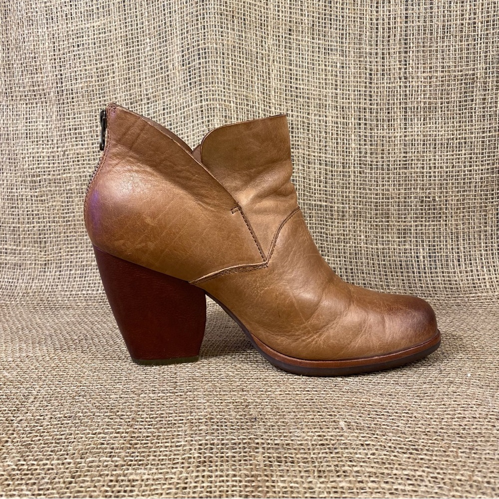 Korks ease Ankle boots booties soft leather brown Leather cushioned 10 M - Picture 5 of 10